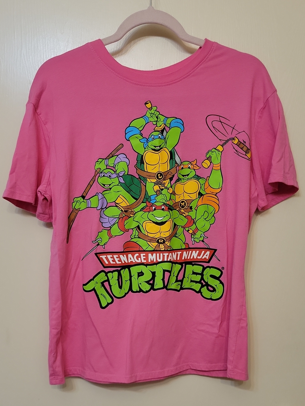 Teenage Mutant Ninja Turtles Pink Graphic Short Sleeve Tee